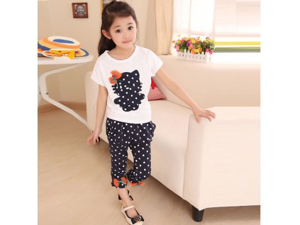Girls clothes set cartoon baby summer suit 100 cotton short sleeve t shirt pants 2pcs for 0