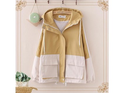Windbreaker Jacket Women 2023 Spring Women Hooded Jacket Coats Zipper Trench Patchwork Woman Basic Casual Femme.jpg 640x640