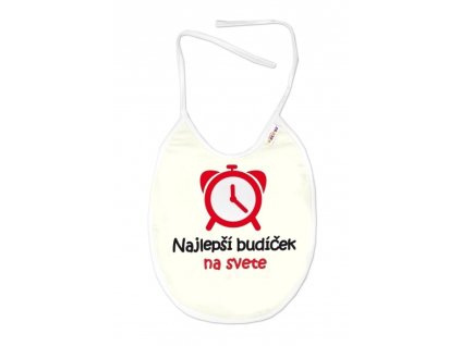 nepromokavy bryndacek 24 x 27 cm najlepsi budicek na svete baby nellys smetanovy