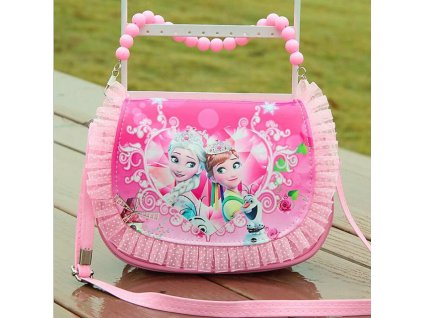 2019 New arrivals girl cute mini messenger bag fashion children princess pu handbag kids sofia tote 2