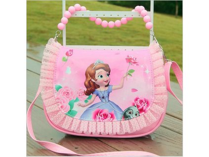 2019 New arrivals girl cute mini messenger bag fashion children princess pu handbag kids sofia tote 4