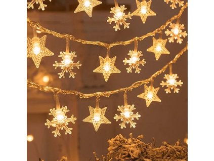 Snowflake LED String Lights Garland Merry Christmas Decoration Fairy Lights 2023 Xmas Gifts Cristmas Navidad Natal.jpg 640x640 (6)