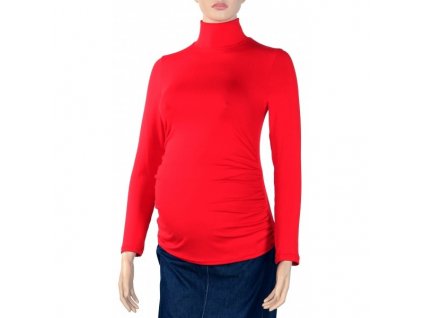 Gregx Těhotenská halenka dl. rukáv ZOLA červená, vel. XL/XXL (Velikosti těh moda XL/XXL)