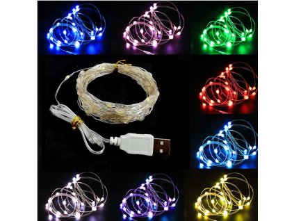 LED String Lights USB Silver thread Garland Fairy Lights Outdoor Waterproof for Christmas Wedding Party Home.jpg