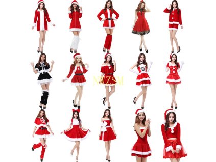 Elegant Women Dress 2020 New Ladies Cosplay Costume Christmas Santa Claus Stage Show Clothing Sexy Red.jpg
