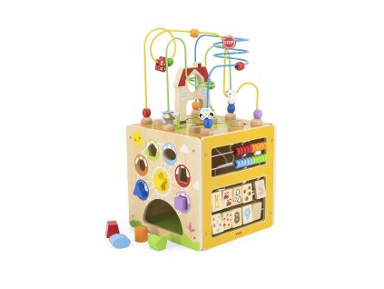 Dřevěný edukační labyrint Viga (Barva Multicolor)