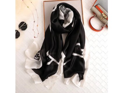2023 Luxury Sunscreen 180 90Cm Silk Scarf Women Designer Popular Print Shawls New Hijab Foulard Pashmina.jpg 640x640 (61)