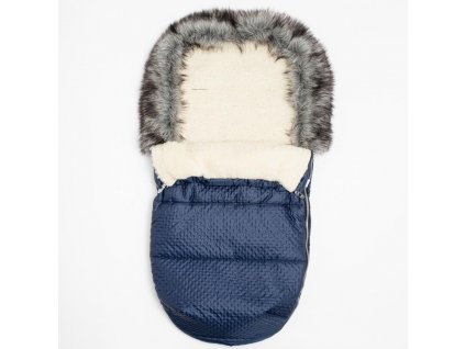 Zimní fusak New Baby Lux Wool blue (Barva Modrá)