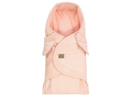zavinovaci deka s kapuci little elite 100 x 115 cm andelska kridla ruzova