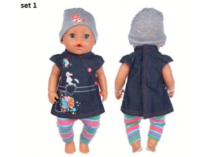 Roztomilé sety oblečků na American girl a BABY Born 43 cm