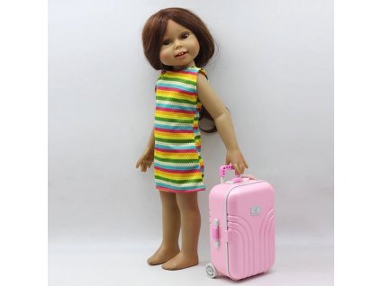 Cestovní kufr na kolečkách pro panenku American girl a BABY Born 43 cm