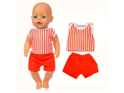 Dvoudílné sety oblečků pro American girl a Baby Born 43-45 cm