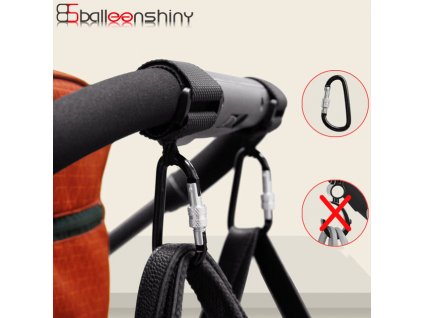 BalleenShiny1pc Baby Stroller Accessories Multi Purpose Baby Stroller Hook Shopping Pram Hook Props Hanger Metal Convenient 0