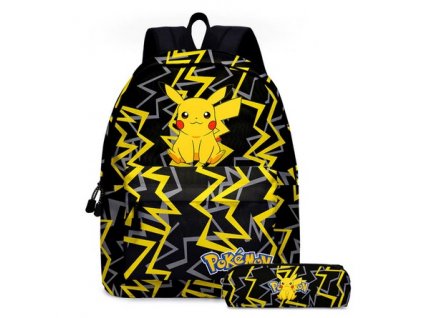 Dětský školní batoh s pouzdrem nebo vak - Pikachu
