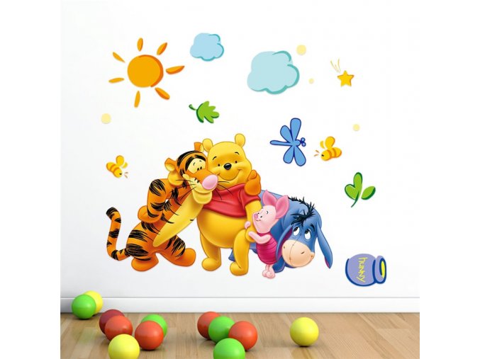 Cartoon Children Room Trees And Bear Pattern Wall Stickers Height Measure For Kids Room Children Nursery 2006