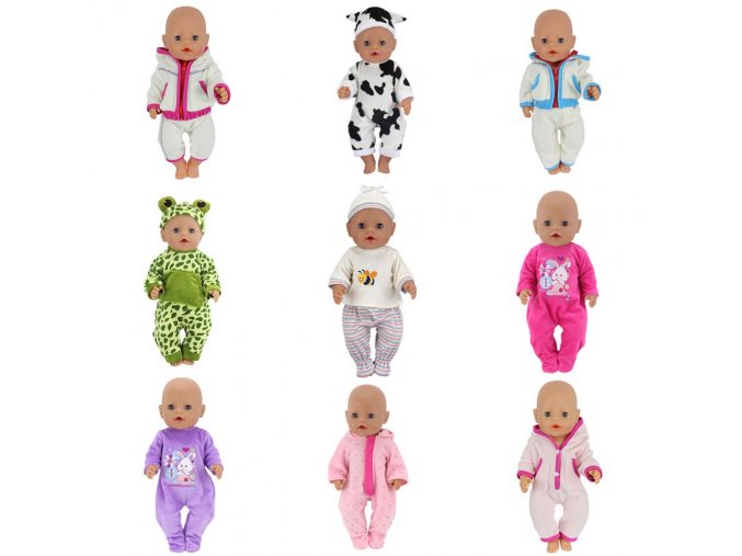 Doll Jump Suits Fit For 43cm Baby Born Zapf Doll Reborn Baby Clothes And 17inch 1