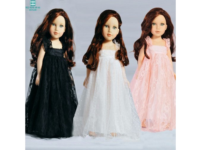 yarn Lace dress Clothes for dolls 45 cm American Girl doll Zapf baby born doll accessories (4)