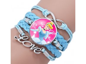 Disney princess children cartoon bracelet Frozen Elsa lovely wristand girl gift clothing accessories bangle kid make 0