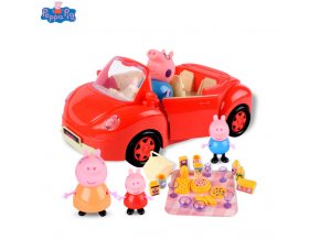 Original Peppa Pig George Pig Action Character Toys Home Life House Packages Picnic Dining Car Children 0