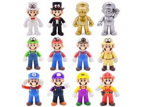 1 8 15cm Super Mario Figures Toys Super Mario Bros Bowser Luigi Koopa Yoshi Mario Maker Odyssey (1)