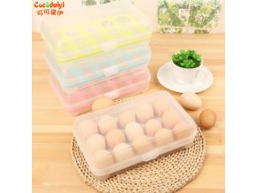 15 Grid Eggs Refrigerator Crisper Storage Box Food Organizer Bin Keeping Fresh Nov 18