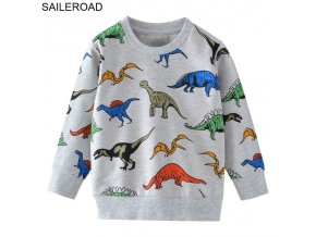 Dětská mikina s dinosaury