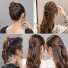 New Women Rhinestone Fashion Hair Claw Girl High Ponytail Clip Fixed Buckle Claw Clip Advanced Sense.jpg (2)