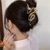 New Punk Geometric Metal Gold Silver Simple Hair Clip Claw for Women Trendy Large Crab Catches.jpg 640x640 (2)