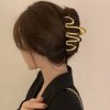 New Punk Geometric Metal Gold Silver Simple Hair Clip Claw for Women Trendy Large Crab Catches.jpg 640x640 (27)