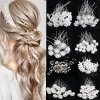 Silver Color Pearl Rhinestone Wedding Hair Combs Hair Accessories for Women Accessories Hair Ornaments Jewelry Bridal.jpg