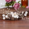 Trendy Handmade Tiara Wedding Hair Comb Leaf Flower Bridal Hairpins Pearl Rhinestone Head Jewelry Girls Wedding.jpg 640x640 (17)