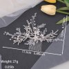 Trendy Handmade Tiara Wedding Hair Comb Leaf Flower Bridal Hairpins Pearl Rhinestone Head Jewelry Girls Wedding.jpg 640x640 (14)
