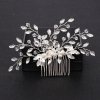 Trendy Handmade Tiara Wedding Hair Comb Leaf Flower Bridal Hairpins Pearl Rhinestone Head Jewelry Girls Wedding.jpg 640x640 (25)