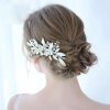 Trendy Handmade Tiara Wedding Hair Comb Leaf Flower Bridal Hairpins Pearl Rhinestone Head Jewelry Girls Wedding.jpg (2)