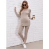 Maternity Split Hem Top Adjustable Elastic Waist Pants Two piece set Maternity Women s Maternity.jpg 640x640.jpg