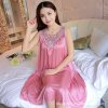 Lace Ice Silk Sleeping Dress Medium Length Sleeveless Tank Top Sexy Sleeping Dress Can Be Worn.jpg 640x640.jpg (1)