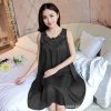 Lace Ice Silk Sleeping Dress Medium Length Sleeveless Tank Top Sexy Sleeping Dress Can Be Worn.jpg 640x640.jpg (2)