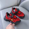 Disney LED Casual Sneakers Red Black For Spring Boys Spiderman Mesh Outdoor Shoes Children Lighted Non.jpg (2)