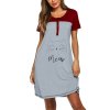 Women Summer maternity dresses Short Sleeve Cute Print Nursing Nightdress Breastfeeding Dresses For Pregnant Women vestidos 2