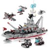 ToylinX 554PCS Army Ocean Cruiser Warship Building Blocks Aircraft Weapon Ship Bricks City Toys for Children.jpg (1)