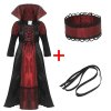 Girls Halloween Costume Vampire Dress Up Child Vampiress Role Play Cosplay Outfits.jpg (1)