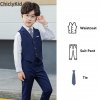 Boy Plaid Vest Blazer Kids Waistcoat Wedding Clothes Set Toddler Formal Dress Suit Child Brooch Shirt.jpg 640x640.jpg (10)