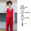 Boy Plaid Vest Blazer Kids Waistcoat Wedding Clothes Set Toddler Formal Dress Suit Child Brooch Shirt.jpg 640x640.jpg (16)