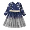 VIKITA Christmas Dress for Girls Sequins Princess Dresses Kids Lace Mesh Tutu Ball Gown Elegant Vestidos.jpg 640x640.jpg (3)