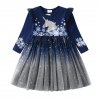 VIKITA Christmas Dress for Girls Sequins Princess Dresses Kids Lace Mesh Tutu Ball Gown Elegant Vestidos.jpg 640x640.jpg (6)