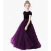 Dideyttawl Sparkly Sequins Short Sleeves Flower Girl Dresses Tulle Kids Birthday Party Pageant Prom Gown Junior.jpg 640x640.jpg (6)