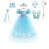 Elsa Costume Frozen Anna Dress Snow Queen Fancy Cosplay Dance Party Tutu Elegant Toddler Dress Up.jpg 640x640.jpg (2)