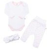3-dílná bavlněná kojenecká souprava New Baby Lili (Barva Bílá, Velikost 80 (9-12m))