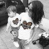 Family tričko bavlněné - MAMA/MINI se srdíčkem