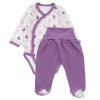Zavinovací kojenecké body + polodupačky, bavlna, 2D sada, MBaby, Ptáčci - šeřík, vel. 62 (Velikost koj oblečení 62 (2-3m))